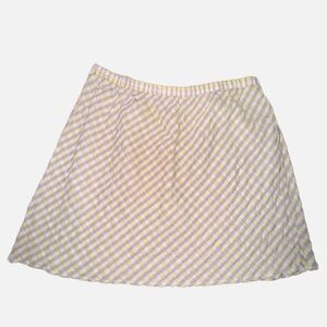 NWOT- FOREVER 21 PURPLE & YELLOW GINGHAM SKIRT SIZE 1X